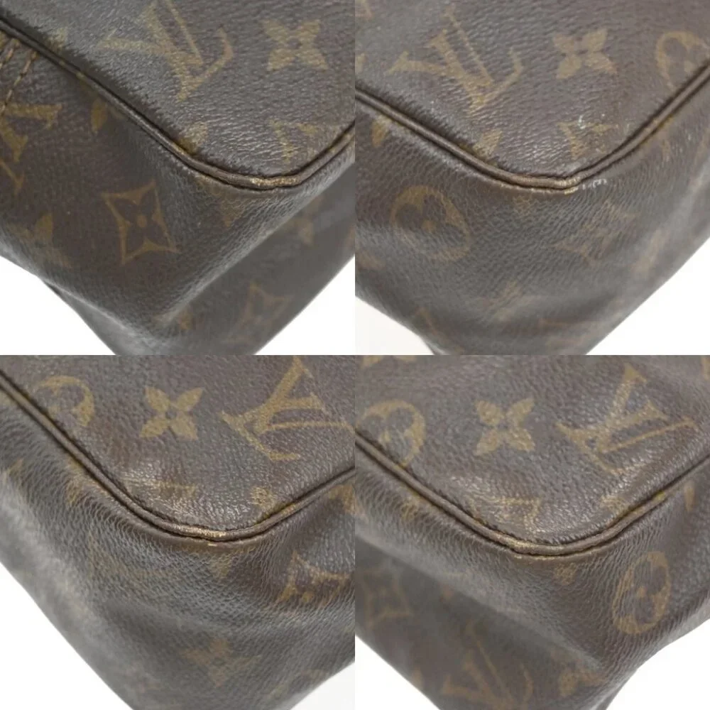 LOUIS VUITTON Trousse Toilette 28 Clutch Hand Bag Monogram Brown